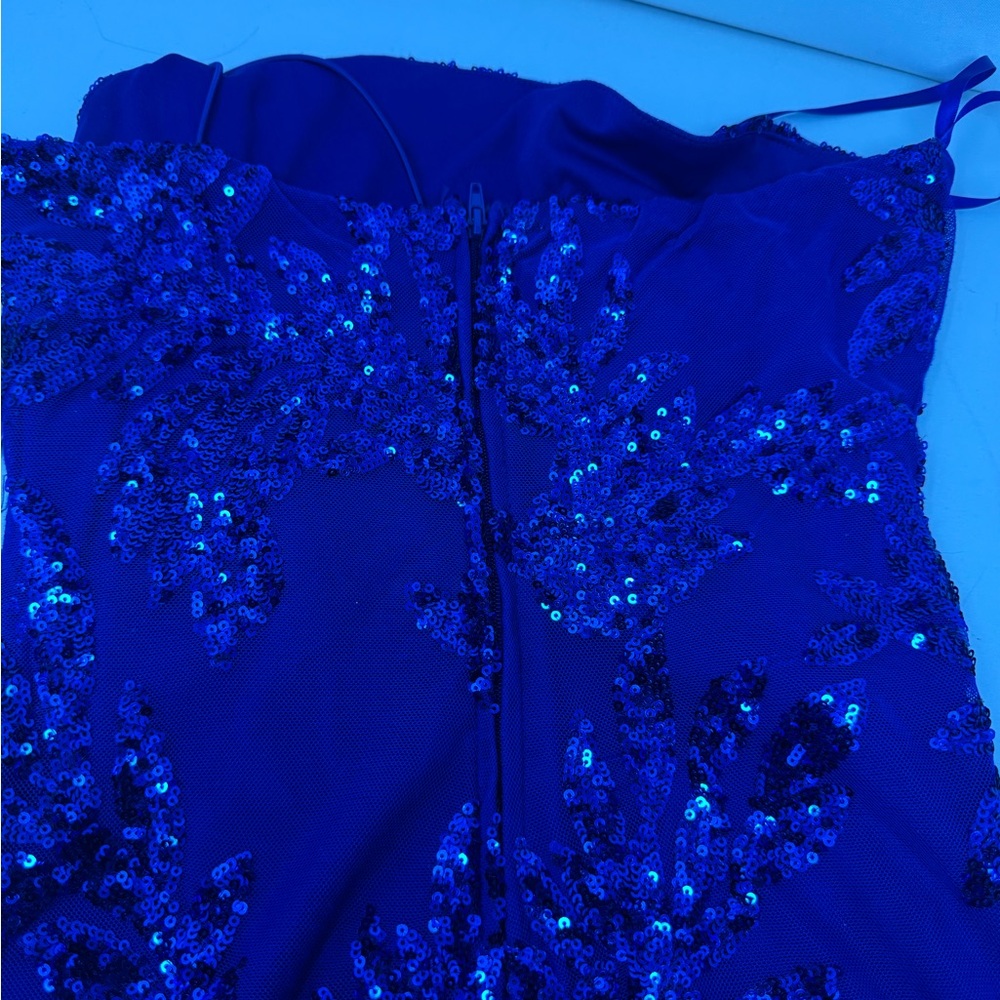 Windsor Blue One Shoulder Dress - Picture 2 of 6